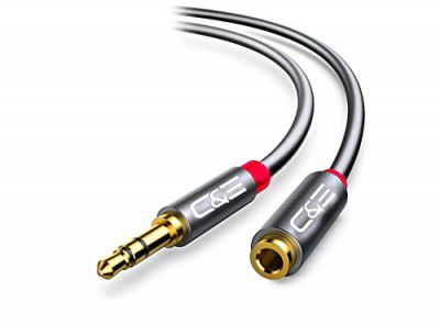 3 PACK-3.5mm Aux Headphone Extension Cable 15 Feet (4.6 Meters) Male to Female Stereo Audio Extension Cable