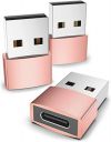 [3 Pack] rts USB-C Female to USB Male Adapter 3-Pack Type-C to USB Charger Connector...