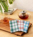 3 Pcs Multicolor 100% Cotton Patterned 200 GSM Multipurpose Hand Towel Set
...