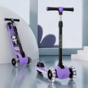 Evelance 3 Wheel Kids Road Runner Scooter with Adjustable Height, Foldable Kick Scooter for 3+ Years | 50kg Capacity(Purple)...