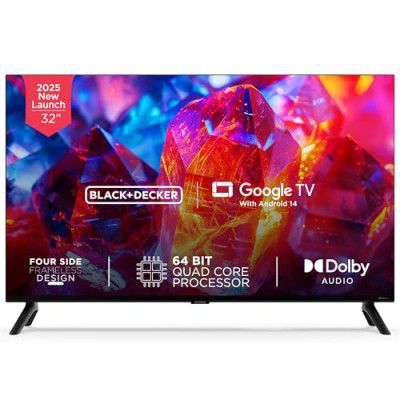 BLACK+DECKER (32") A1 Series HD Ready LED Smart Google TV BXTVGU32HD2841ATIN