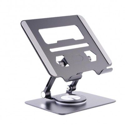 360° Rotating Tablet Stand Aluminium Alloy Adjustable Height Rotation 