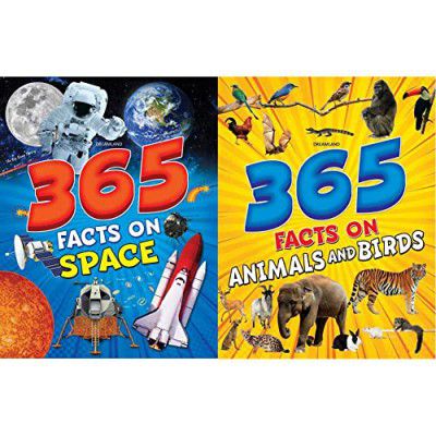 365 Facts On Space + 365 Facts On Animals And Birds (Set of 2 Books) 
