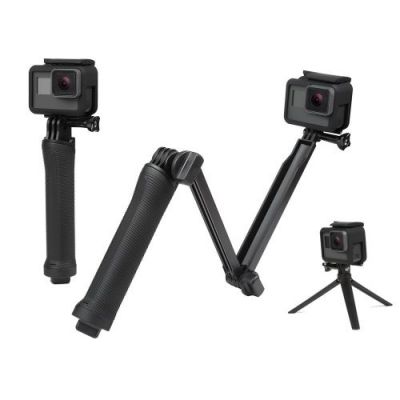 YANTRALAY SCHOOL OF GADGETS 3-Way Monopod Grip Arm Tripod Foldable Selfie Stick, Stabilizer Mount Holder