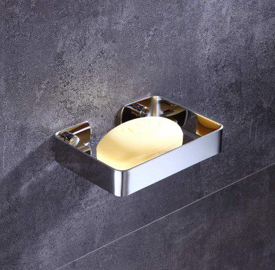 3G Decor Soap Dish Brushed Stainless Steel 304 Wall Mounted Holder for Bathroom or Kitchen (Silver) (1)