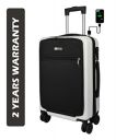3G Plastic Cabin Hard and Soft Combination Smart Luggage Suitcase with USB charging Port (20 inch, White)...