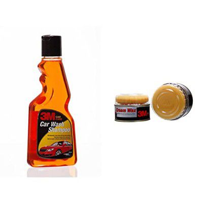 3M Car Shampoo (250ml) & 3M Cream Wax (220g) Combo Pack