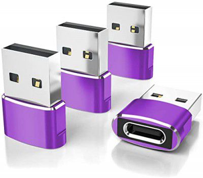[4 Pack] rts USB C Female to USB Male Adapter Type C to USB A Charger Cable Adapter Huawei, Laptops, Power Banks and Other USB C Devices for iPhone 11 12 Pro Max,Airpods iPad,Note 10 S20 Plus 20 S20+ 