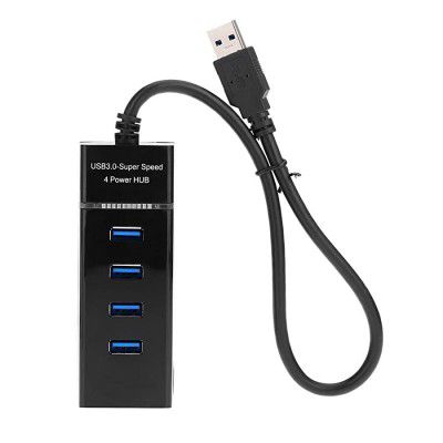 4 Port USB 3.0 Hub Adapter with LED Indicator