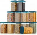 4 SACRED Plastic Grocery Container - 1200 ml (Pack of 12, Clear)...
