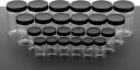 4 SACRED Plastic Grocery Container - 250 ml, 350 ml, 650 ml, 1200 ml  (Pack of 24, Black)...