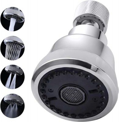 4 Spray Modes Faucet Aerator,360 Degree Sink Sprayer Attachment for faucet,55/64 inch Female Thread (Chrome)