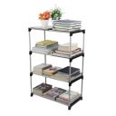 4-Tier Book Rack - Sturdy Multi-Level Storage Organizer for Books...