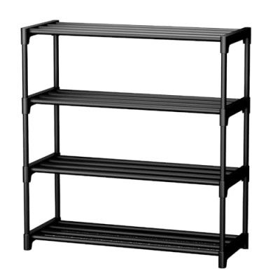 4 Tier Shoe Rack with Shelf, Folding 1ShoeRack for Bedroom, Living Room,Entryway, White,2ShoeRack,Footwear Stand for Home,3ShoeRack Plastic,4ShoeRack,5ShoeRack with only 4 Layer (4 SHELF)