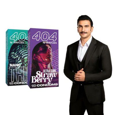 404 by Bold Care Super Ultra Thin Strawberry Flavored Condoms For Men (Strawberry + NTC)