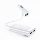 40W USB Car Charger 4-Port for Family Travel...