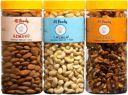 41 foods Dry fruits combo pack of Cashews Almonds Walnuts | akhrot kaju badam 750 GM Almonds, Walnuts, Cashews  (3 x 250 g)...