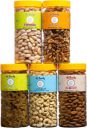 41 foods Dry fruits combo pack of Healthy 5 Kaju Pista Badam Akhrot Kishmish 750 GM Almonds, Pistachios, Cashews, Raisins, Walnuts  (5 x 150 g)...