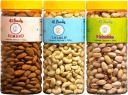 41 foods Dry fruits combo pack of Pistachios Almonds Cashews | kaju badam pista 600GM Almonds, Cashews, Pistachios  (3 x 200 g)...