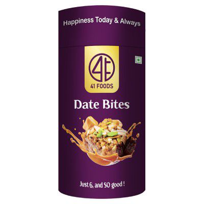 41 Foods Premium Classic Date Bites | Dates Burfi | 200g