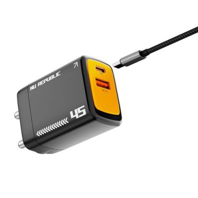 Nu Republic Cybotron 45W Dual Port Gan Superfast Wall Charger