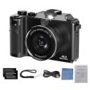 4K Digital Camera, 48MP Autofocus Cameras for Photography Vlogging Camera Dual Camera 18X Digital Zoom Anti-Shake Camera WiFi ...