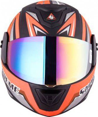 4U SUPREME D3 Supreme Full Face ISI Marked High Material with Unbreakable Mercury Visor Motorbike Helmet