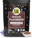 5:15PM 100% Certified Organic Flaxseeds - Raw & Unroasted Flax Seeds for Eating - 500g...