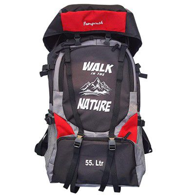 55 LTR Rucksack for Trekking, Hiking bags with Shoe Compartment, Travel Backpack for Outdoor Sport Camp Bag