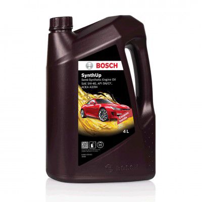 Bosch Synthup API SN/CF SAE 5W 40 Fully Synthetic Engine Oil for Passenger Cars (4 L)