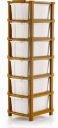 HUMBLE KART 6 Compartments Plastic Multipurpose Drawer Plastic Modular Chest Storage Organizer (Brown)...