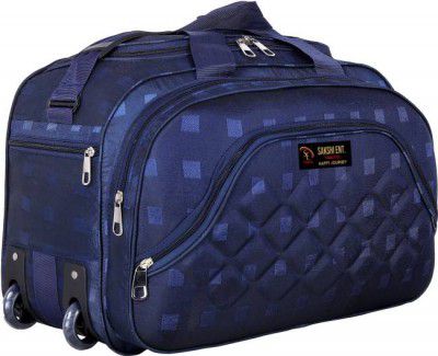 Sakshi Enterprises 60 L Strolley Duffel Bag - Fabric Travel Duffel Bags for Men and Women - Blue - Large Capacity