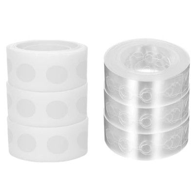 600 Pcs Arch Strip and Glue Dots for Happy Birthday Decoration Kit 