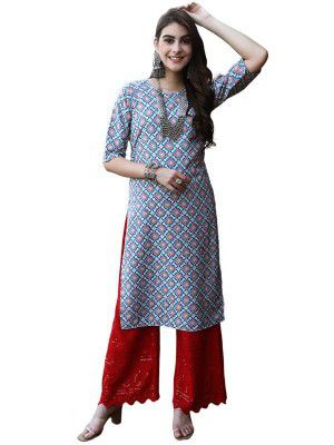 7Threads Kurti for Women|Kurti|Kurta|Kurta for Women|Crepe Kurti|Printed Kurta|Crepe Straight Kurti Kurti