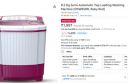 8.5 Kg Semi-Automatic Top Loading Washing Machine (OSW85RR, Ruby Red)...