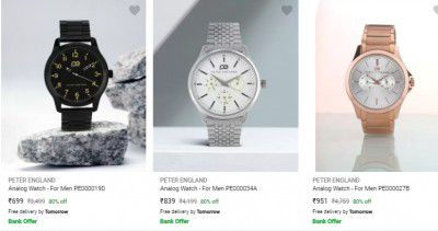 Peter England Watches Upto 83% Off