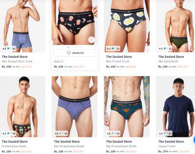 80% Off On The Souled Store Men Innerwears