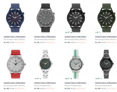 Myntra : Up to 70% OFF - United Colors of Benetton Watches | Starts At ₹878