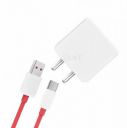 80 W SuperVOOC 6 A Wall Charger for Mobile with Detachable Cable (Red, White, Cable Included)...