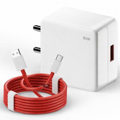 80w SuperVOOC Fast Charger with Type-C Cable | OnePlus Charger 100W Original 