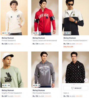 81% OFF | Being Human Sweatshirts & Hoodies