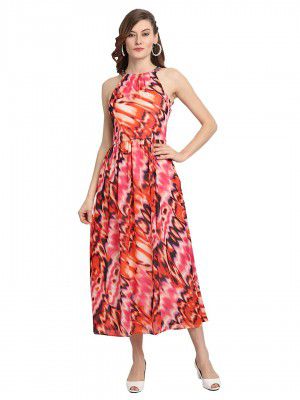 9 Impression Womens Digital Print Maxi Dress