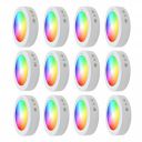 MVL 9 Watt LED Regular Size Round Surface Down Light | Celing Fixture Lamp (9 in 1 Multicolour, Pack of 12)...
