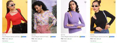 89% Off - Ketch Clothing And Accessories starting From Rs.67