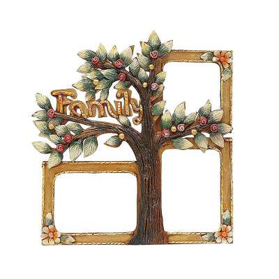 999Store Indian handicrafts Rajasthani Wall Home Decor Decoration Decorative Wall Art Family Collage Wall Hanging Mounted Photo Frame 3 Photos