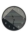 999Store Printed 3D Black Grey Wall Clock...