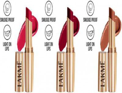 9To5 Matte Bullet Lipstick Pack Of 3 NA  (3 Items in the set)