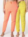 ABELIN OWomen Pack Of 2 Printed Lounge Pants...
