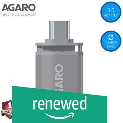 AGARO Type-C to USB A Female OTG Adapter - (Metallic Grey)