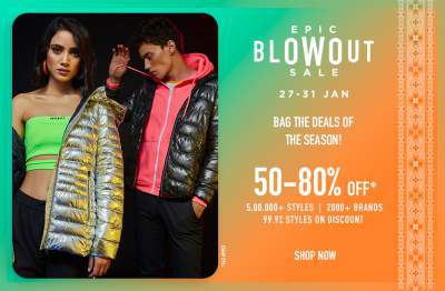 Ajio Epic Blow Out Sale: 50% to 80% Off